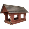 Covered Bridge Bird Feeder, Red