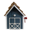 Barn Style Mailbox, Blue