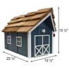 Barn Style Mailbox, Blue