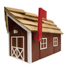 Barn Style Mailbox, Red