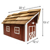 Barn Style Mailbox, Red