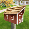 Barn Style Mailbox, Red