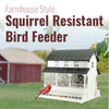 Absolute Squirrel Resistant Farmhouse Style Bird Feeder
