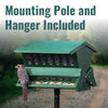 Absolute II Double Sided Bird Feeder with Pole & Hanger