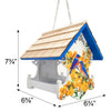 Love Nest Bird Feeder, Bluebirds & Camellia