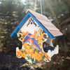 Love Nest Bird Feeder, Bluebirds & Camellia