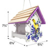 Love Nest Bird Feeder, Goldfinch w/Clematis