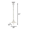 Classic Tall Pedestal with Auger, White, 5'