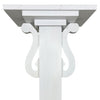 Classic Tall Pedestal with Auger, White, 5'