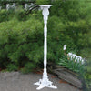 Classic Tall Pedestal with Auger, White, 5'