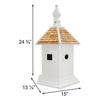 Medium Enchantment Bird House, White