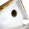Novelty Cottage Bird House, White