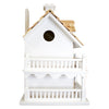 Novelty Cottage Bird House, White