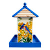 Townhouse Bird Feeder, Bluebirds w/Camellia