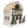 Holly Cottage White Bird House - BirdHousesAndBaths.com