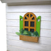Squirrel Cottage Bird House, Weathered White