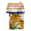 Cottage Bird House, Bluebirds and Camellia