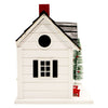 Holiday Ski Chalet Bird House with LEDs - BirdHousesAndBaths.com
