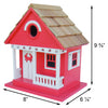 Crab Cottage Bird House, Red