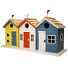 Brighton Beach Huts Condo Bird House - BirdHousesAndBaths.com