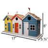 Brighton Beach Huts Condo Bird House - BirdHousesAndBaths.com