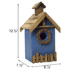 Rustic Wreath Blue Bird Shelter - BirdHousesAndBaths.com