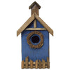 Rustic Wreath Blue Bird Shelter - BirdHousesAndBaths.com