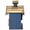 Rustic Wreath Blue Bird Shelter - BirdHousesAndBaths.com