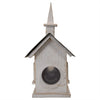Country Chapel White Bird House - BirdHousesAndBaths.com