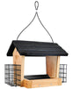 Cedar Hopper Bird Feeder with Suet Cages, Small