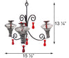 Parasol Mini-Blossom Chandelier Hummingbird Feeder, Clear, 12 oz. - BirdHousesAndBaths.com