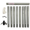 Galvanized Steel Easy Pulley System Purple Martin House Pole - BirdHousesAndBaths.com