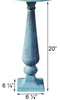 Baluster Cast Iron Sundial Pedestal, Antique, 20" - BirdHousesAndBaths.com