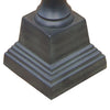 Stepped Cast Aluminum Sundial Pedestal, Antique, 24"