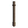 Decorative Mounting Post, Espresso - 5'