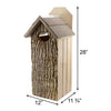 Uncle Dunkel's Bark Clad Wood Duck House - BirdHousesAndBaths.com