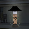 Modern Farmhouse Solar Lantern Tube Bird Feeder - BirdHousesAndBaths.com