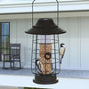 Modern Farmhouse Solar Lantern Tube Bird Feeder - BirdHousesAndBaths.com