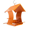 Orange Metal Six Station Oriole Feeder