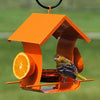 Orange Metal Six Station Oriole Feeder