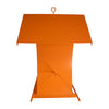 Orange Metal Six Station Oriole Feeder