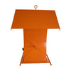 Orange Metal Six Station Oriole Feeder