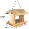 Deluxe Large Cedar Bird Feeder