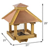 Coppertop Gazebo Bird Feeder, Large
