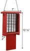 Going Green Suet Feeder with Tail Prop, Red