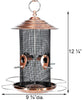 Copper Colored Mixed Seed Mesh Bird Feeder