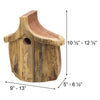 Rustic Handmade Bird House with Finish - BirdHousesAndBaths.com