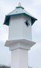 Sycamore Bird House with Verdigris Roof - BirdHousesAndBaths.com