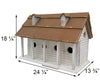 Martinsburg Purple Martin Manor, 6 Room - BirdHousesAndBaths.com