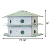 Purple Martin Premium Aluminum Two-Story House - 12 Rooms - BirdHousesAndBaths.com
